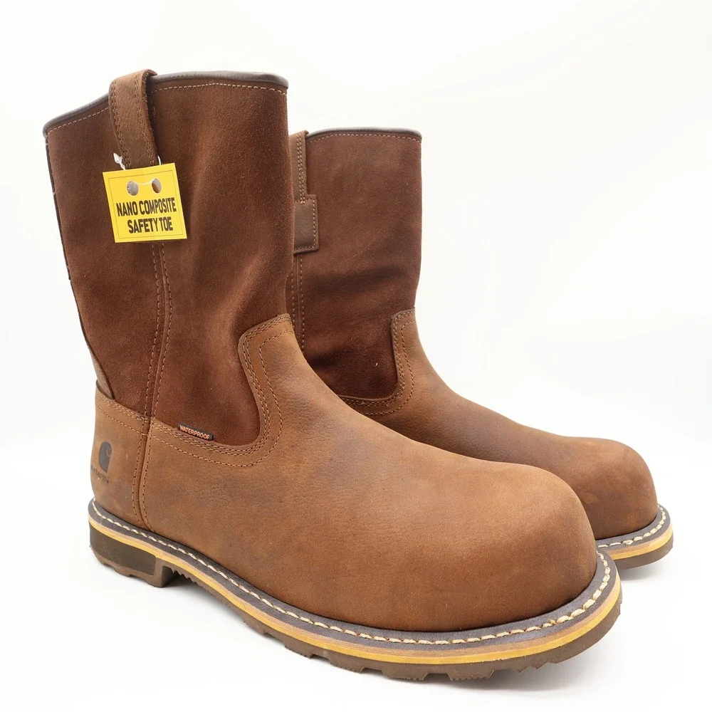 Carhartt Modern Work Boots Mens 13 M Brown Leather Safety Composite Toe NWT